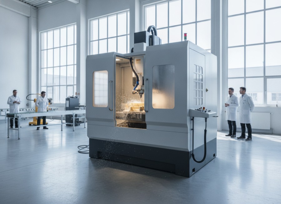 CNC machining a precision part